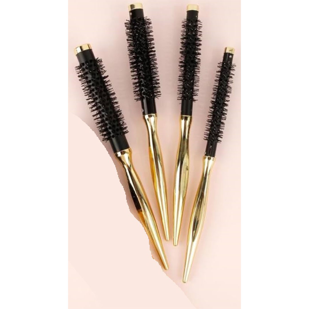 فرشاة مجفف شعر - 4 قطع - ذهبي