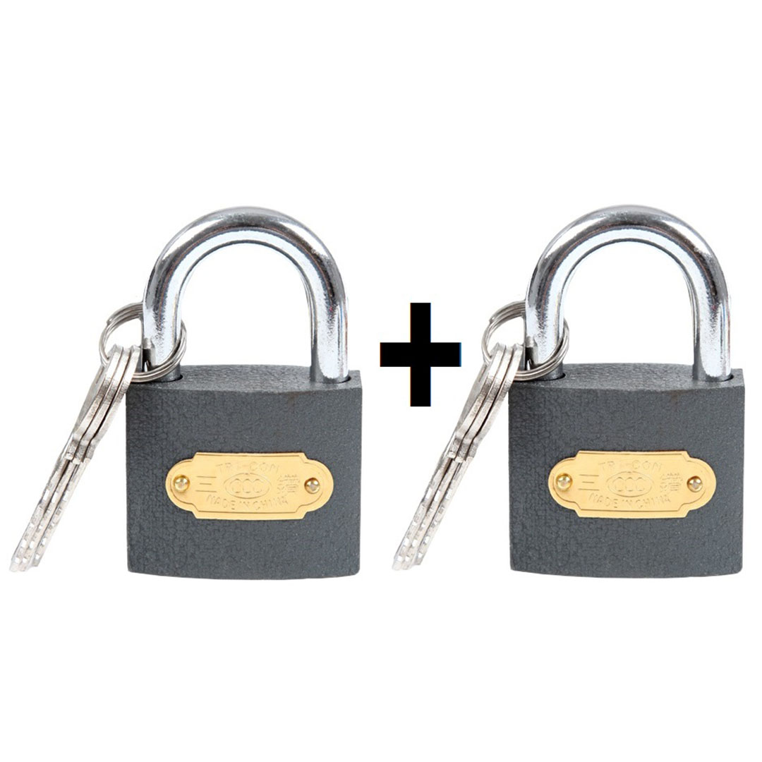 قفل 2 قطع 32 ملي + 2 مفتاح