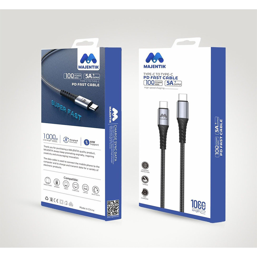 ماجينتيك كابل شحن Type-C إلى Type-C - أسود - 1 متر - CL-001