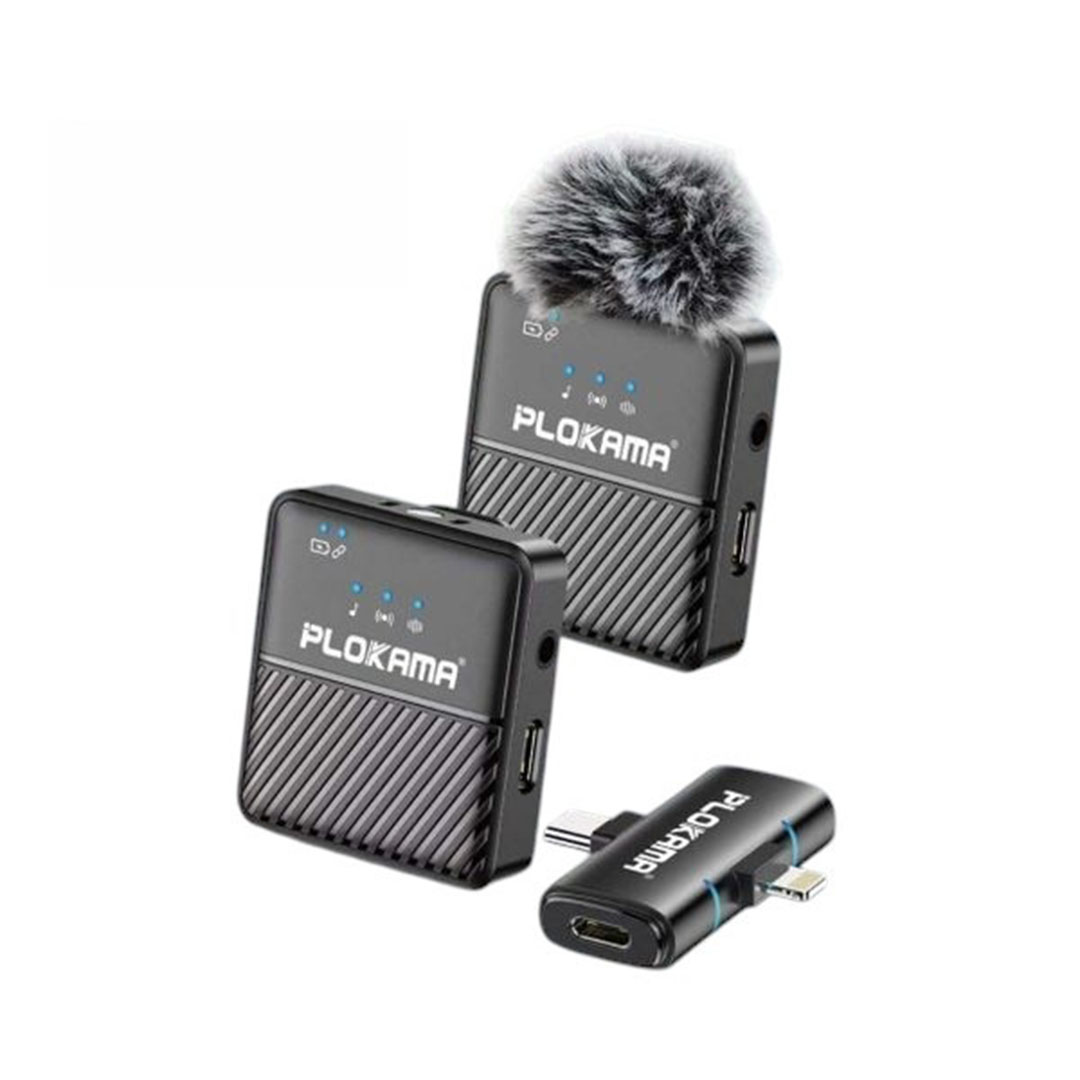 VM60 ميكروفون بلوكاما لاسلكي لافالير بمشبك Type-C وLightning