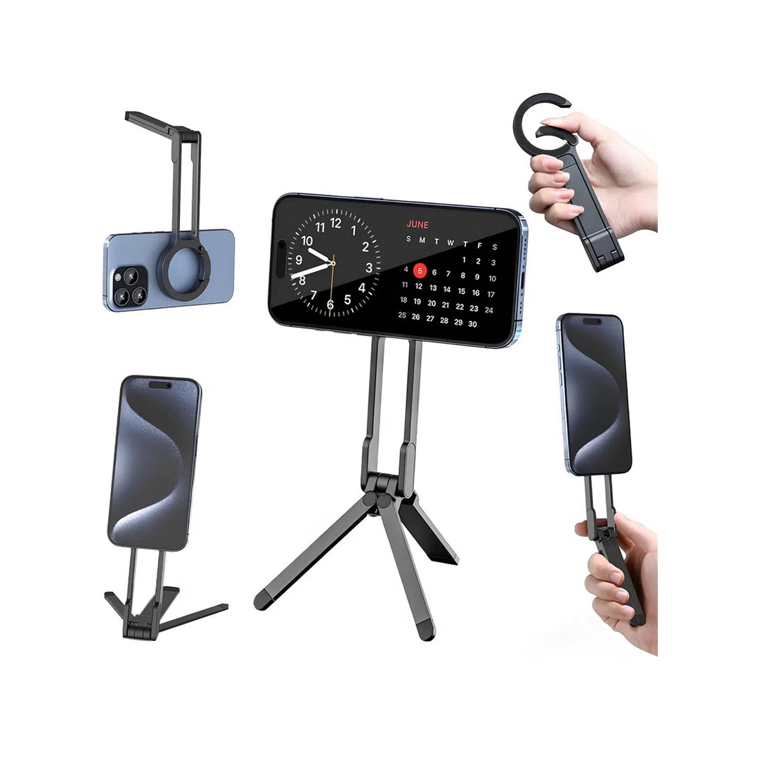 حامل ثلاثي مغناطيسي MagSafe للجيب - رمادي