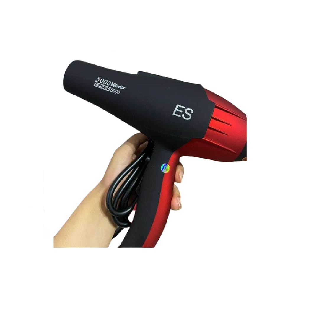 مجفف الشعر الاحترافي تورنادو 8900 - 5000 وات - أسود/أحمر