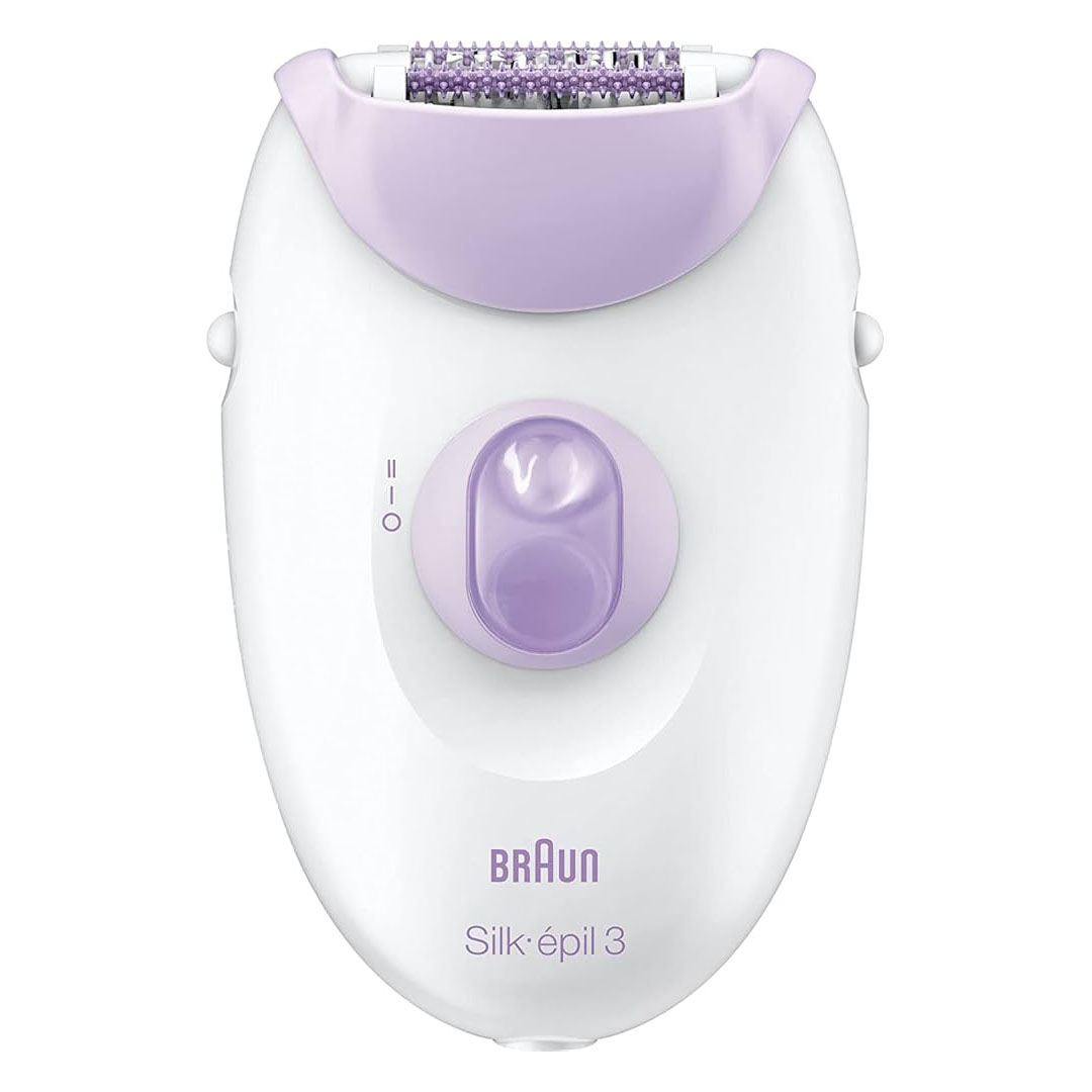 ماكينة إزالة الشعر براون Silk Epil 3-000 - أبيض*بنفسجي