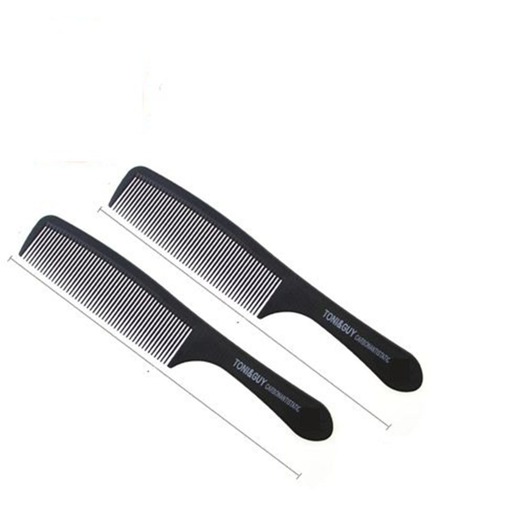 مشط قص شعر للرجال والنساء - 2 قطعة - أسود