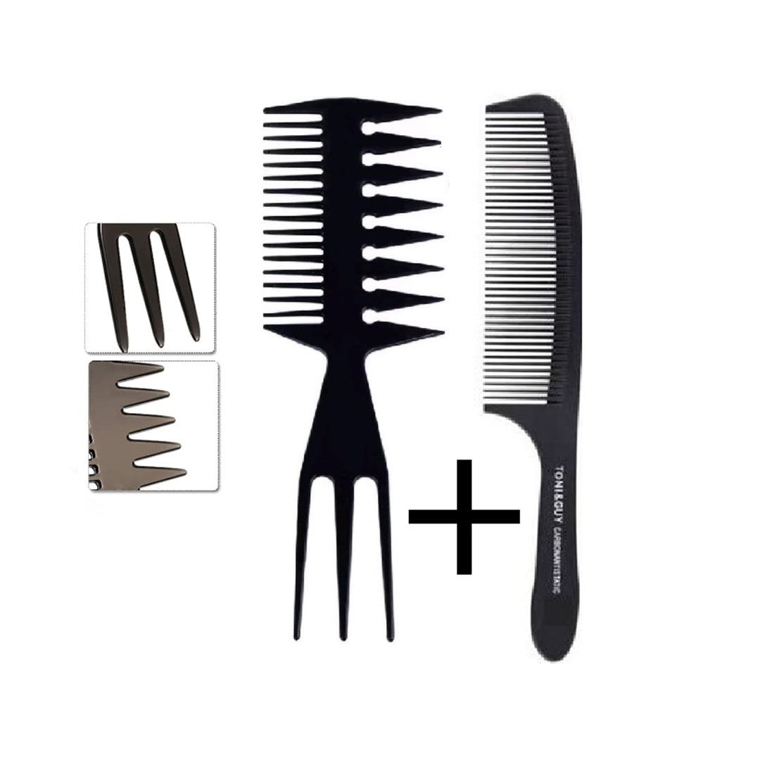 مشط تصفيف الشعر للرجال - 2 قطعة