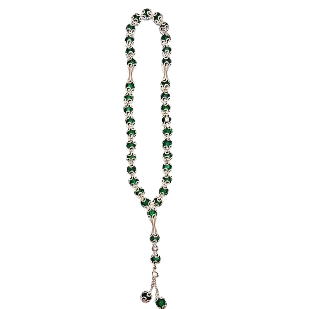 سبحة خرز - 33 حبة - أخضر