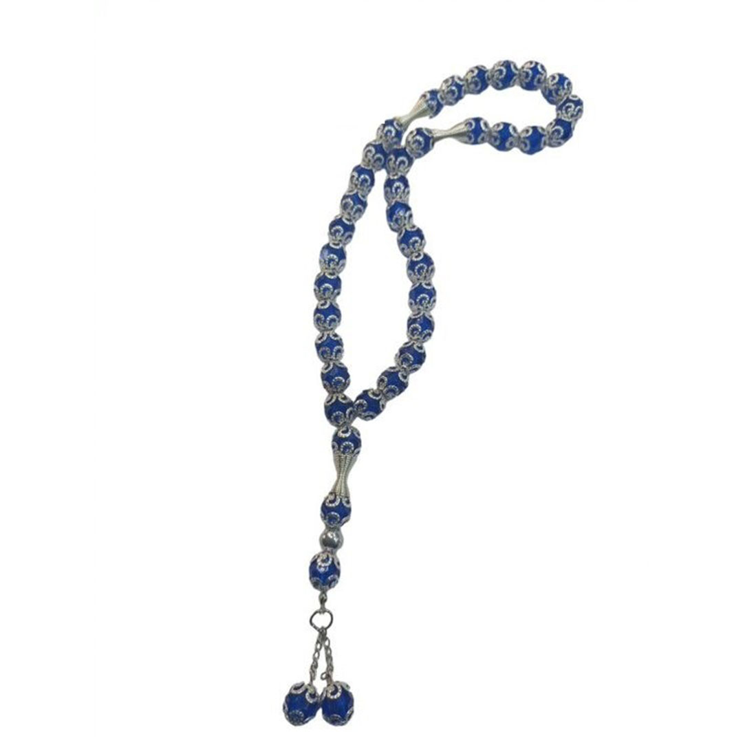 سبحة خرز - 33 حبة - أزرق