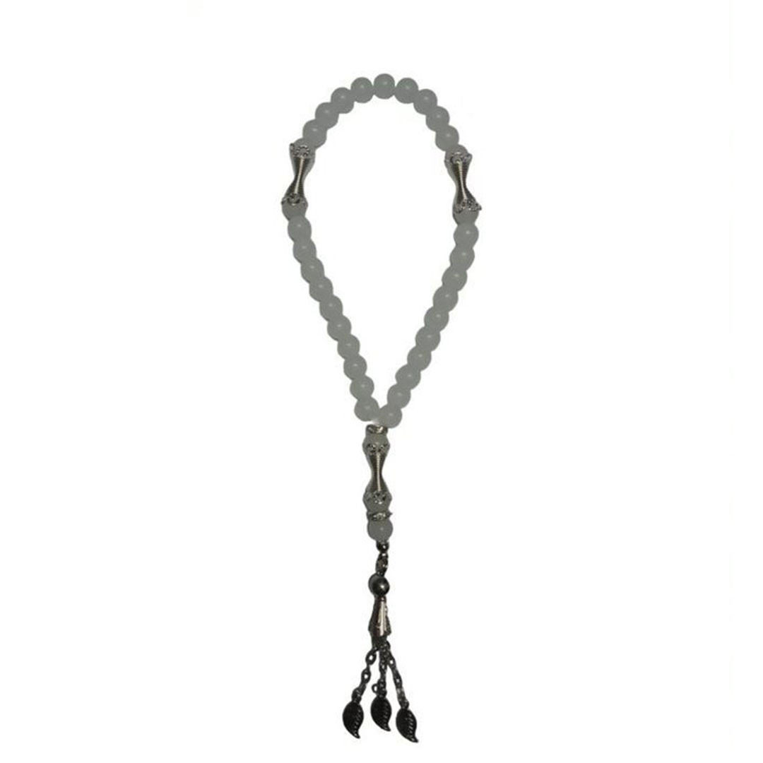 سبحة خرز - 33 حبة - أبيض