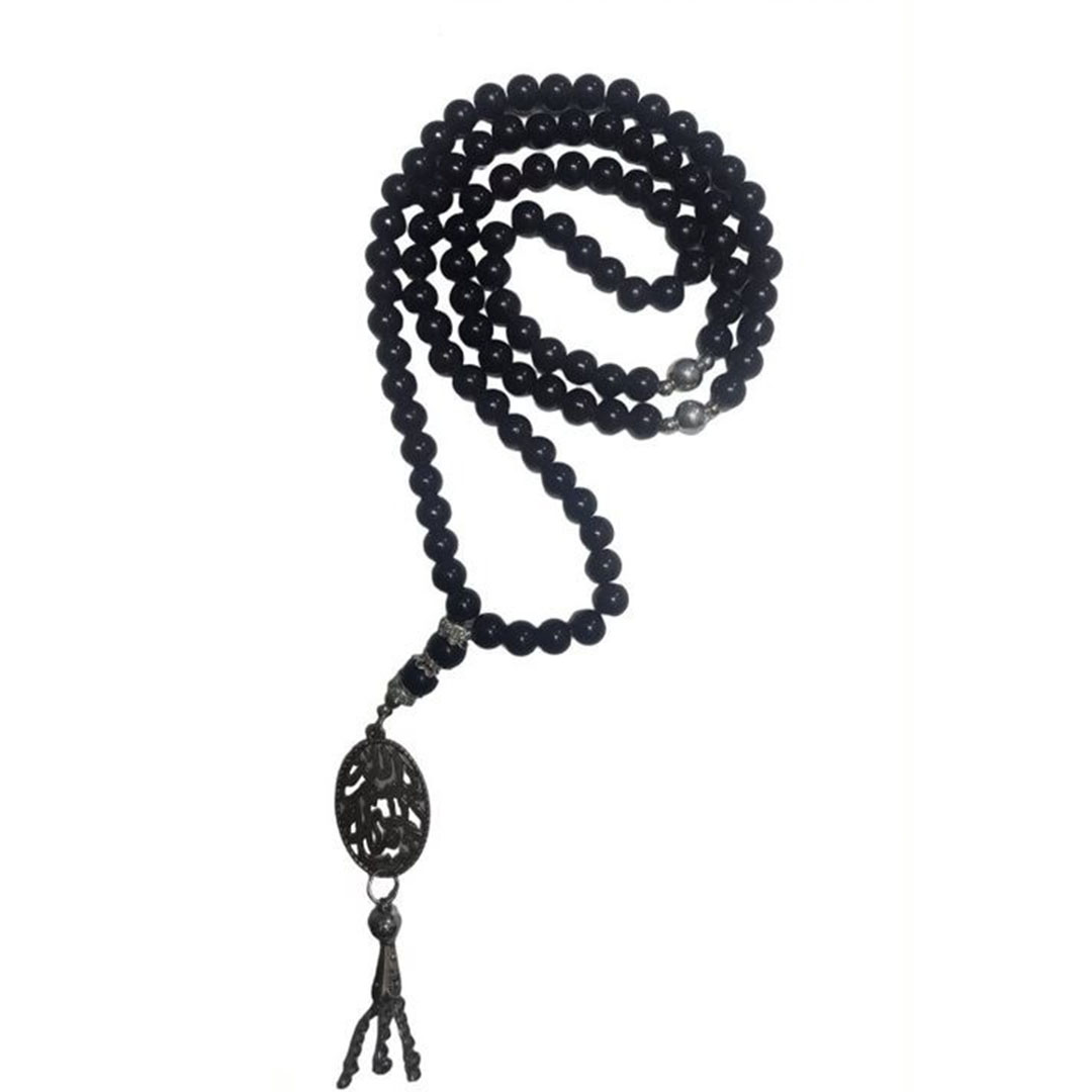 سبحة خرز - 99 حبة - بني غامق