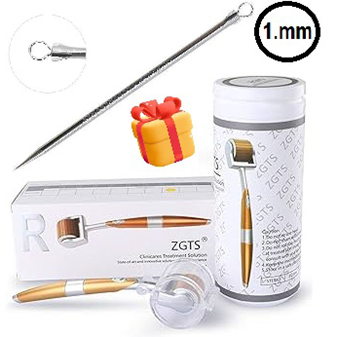 ديرما رولر ذهبي 1 + إبرة بثور هدية