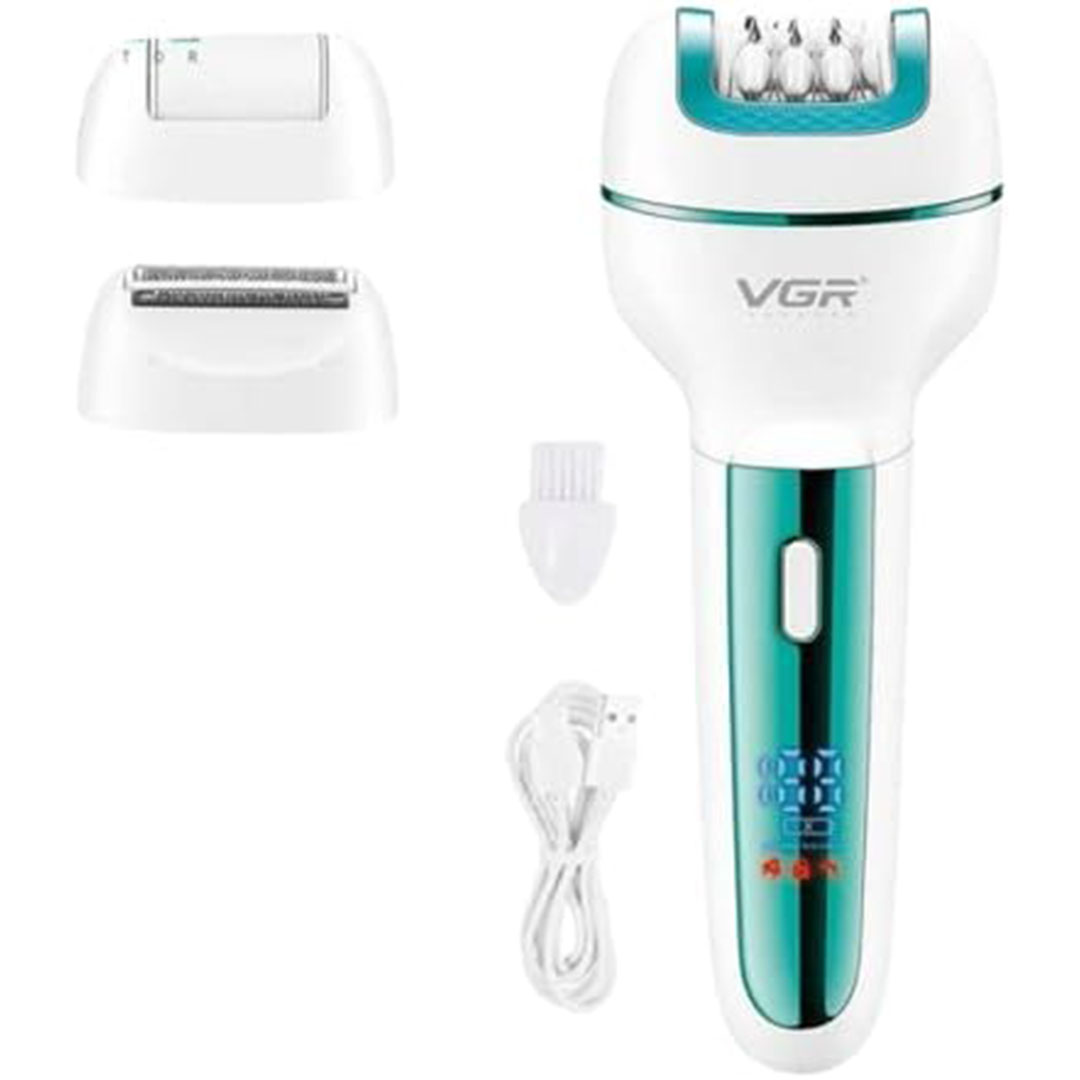ماكينة إزالة الشعر للنساء في جي ار - أخضر - V-732