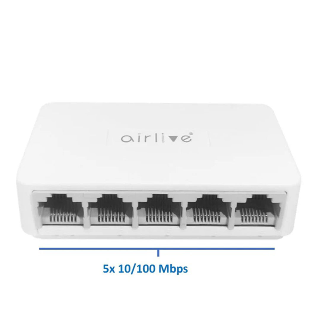 سويتش موزع شبكات اير لايف - 5 منافذ SOHO -1000Mbps Live-5GT