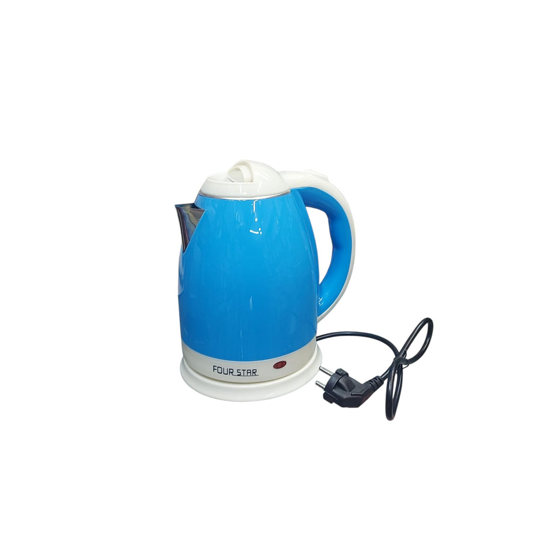 غلاية مياه كربائية من فور ستار - 1.8 لتر - أزرق