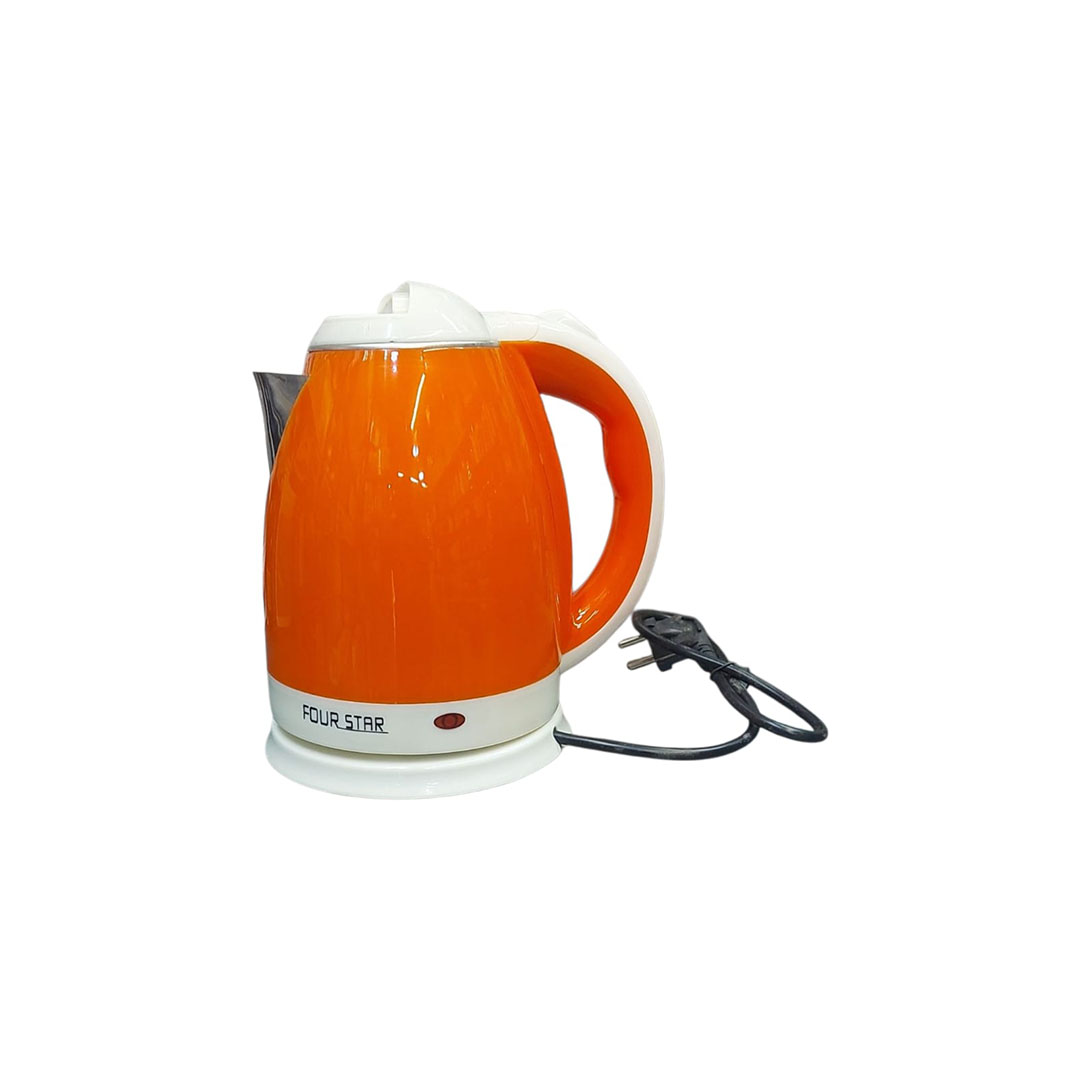 غلاية مياه كربائية من فور ستار - 1.8 لتر - برتقالي