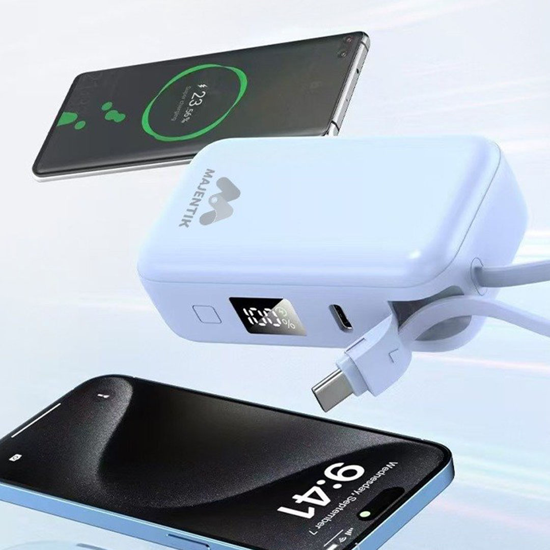 باور بانك -10000 مللي أمبير - أبيض - MJ-34