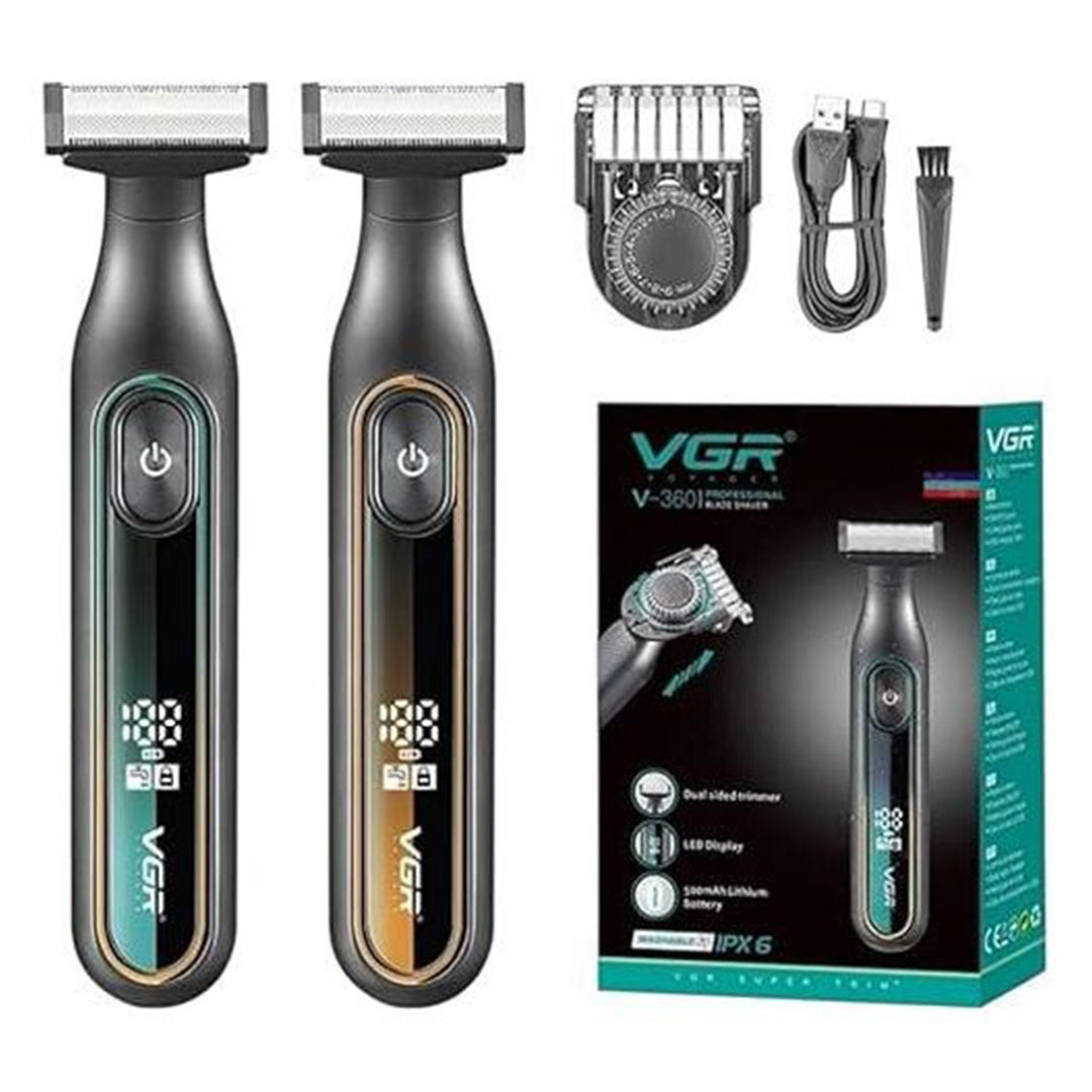 ماكينة شعر احترافي رجالي - V-360 - أبيض/أخضر