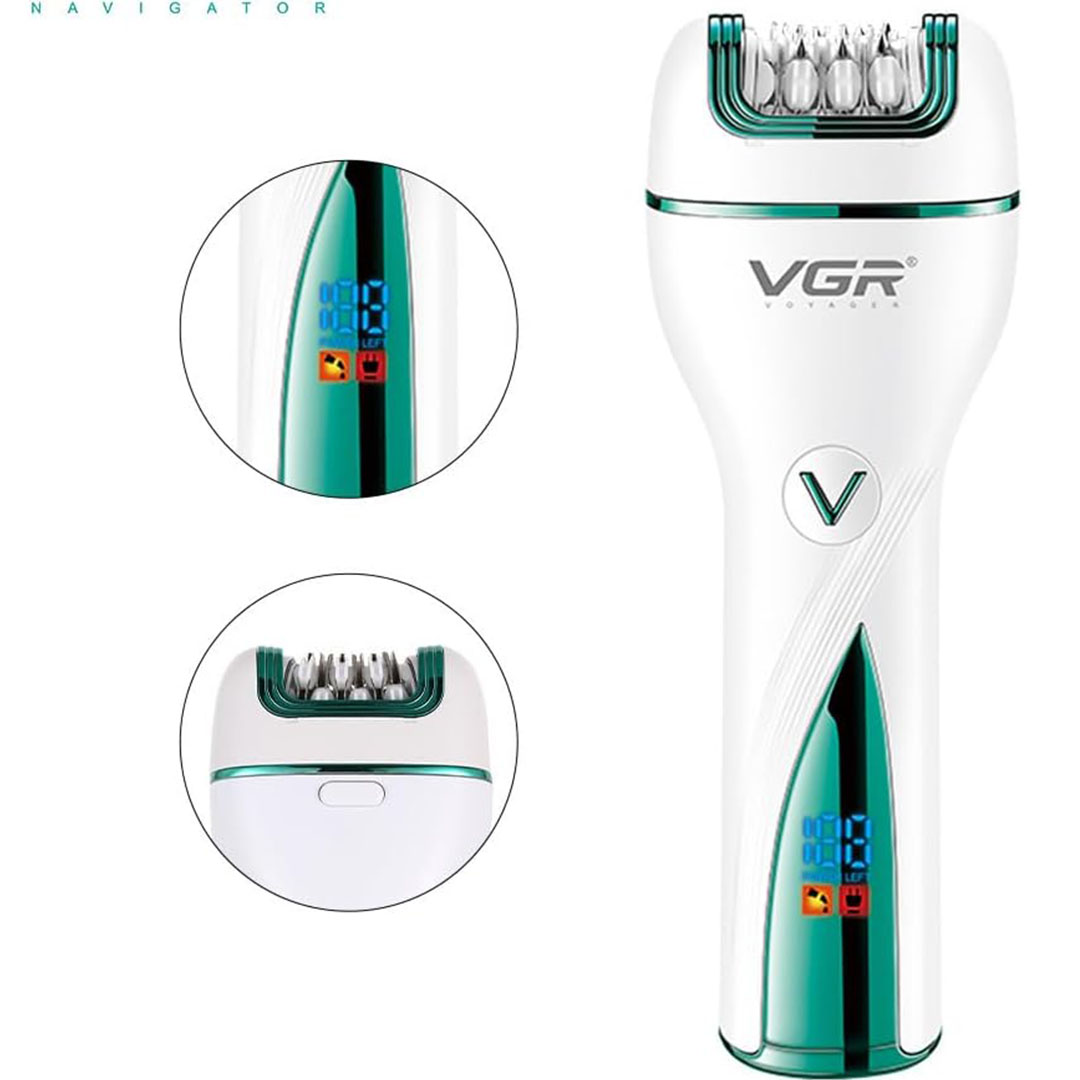 ماكينة إزالة شعر كهربائية للرجال في جي ار - V-728 - أبيض