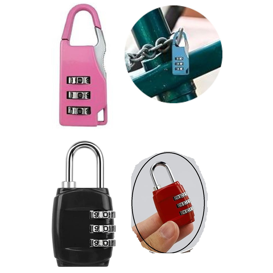 قفل أرقام 2 قطعة لشنط السفر والعجلة
