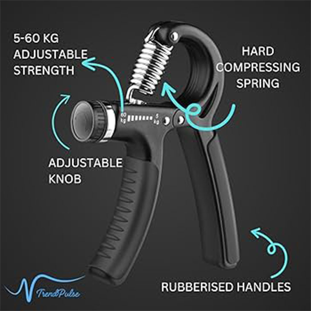 مقبض يد 5 كجم إلى 60 كجم - أسود