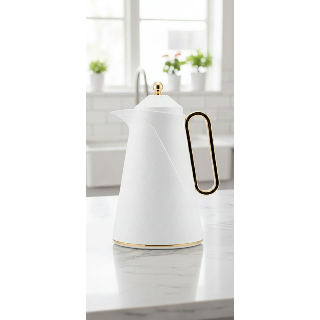 ترمس شاي الأندلس - 0.95 لتر - أبيض نقي