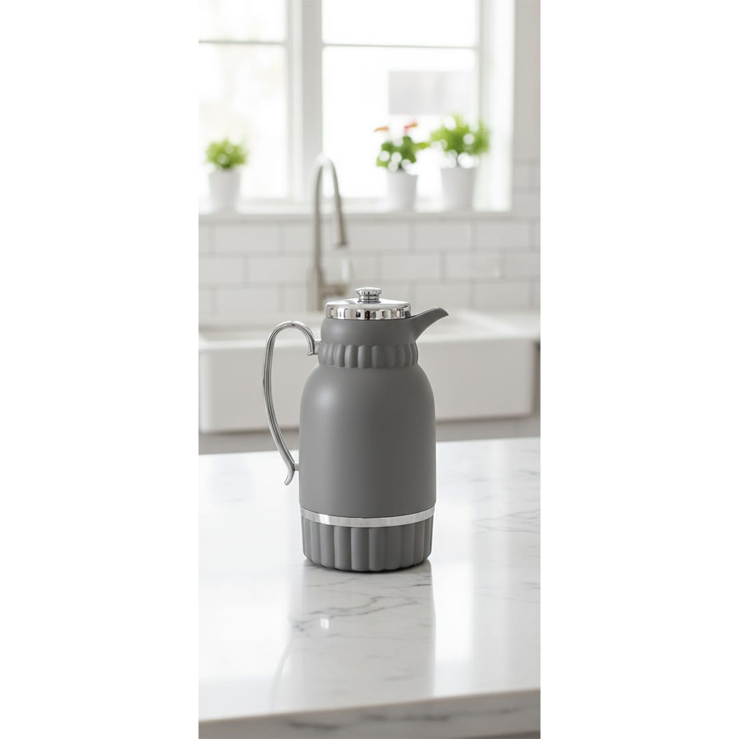 ترمس شاي الأندلس - 0.95 لتر - رمادي كلاسيك