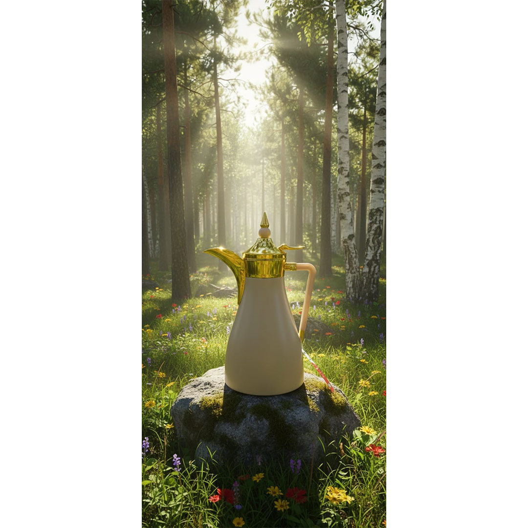 ترمس شاي الأندلس - 0.95 لتر - ذهبي