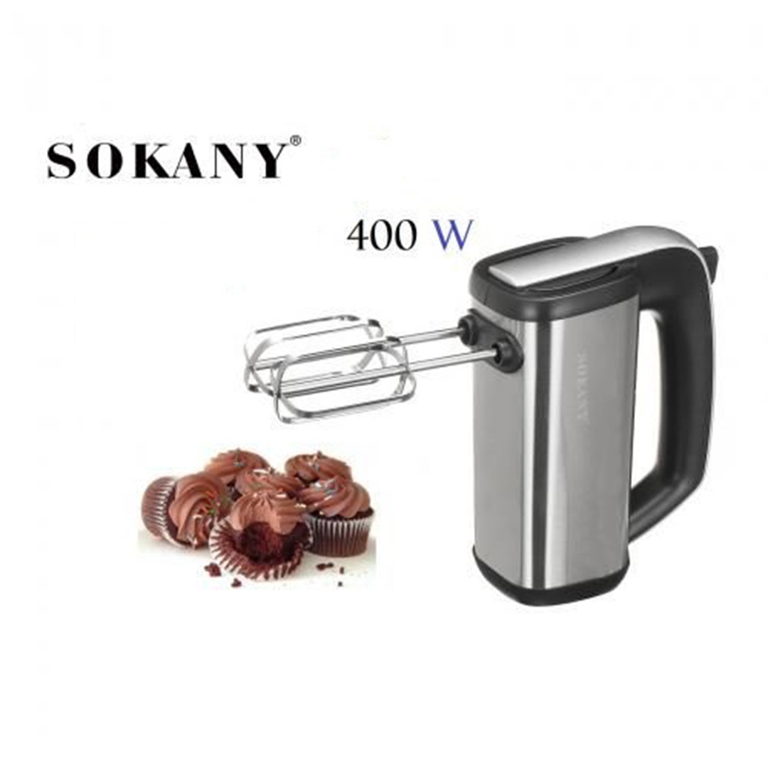 sk-6639 مضرب بيض كهربائي سوكاني - 400 وات - فضي