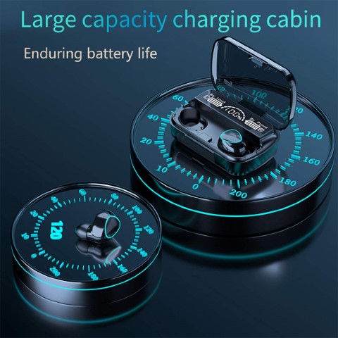 m10 سماعة أيربودز - أسود