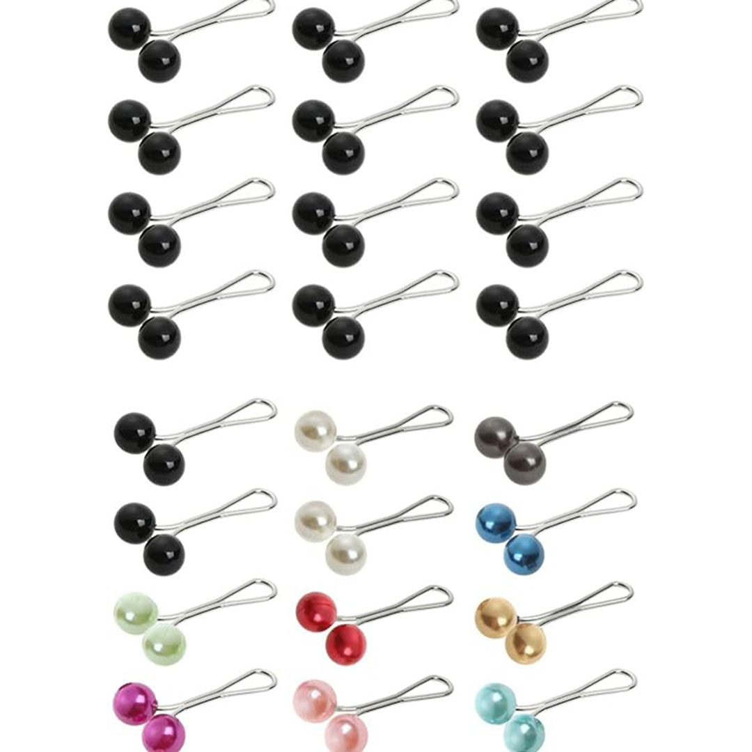 دبابيس طرحة تركي للحجاب - 12 قطعة