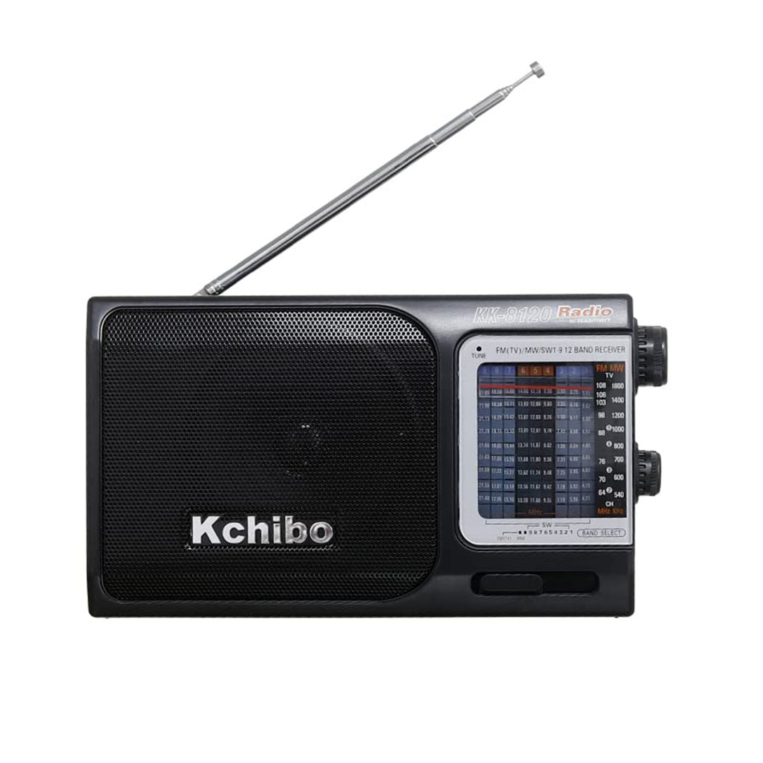 KK-8120 راديو ومكبر صوت - أسود