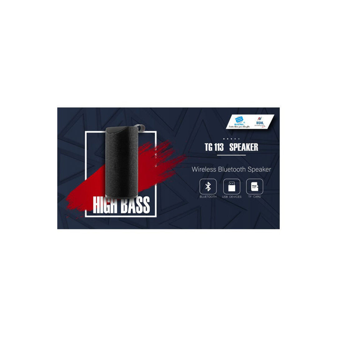 TG113 مكبر صوت لاسلكي - أسود