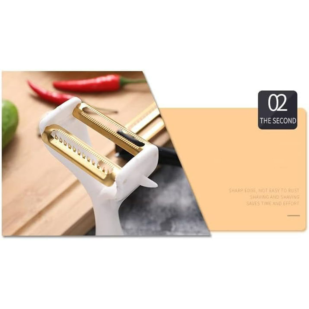 مقشرة خضروات وفواكة 3*1 - أبيض