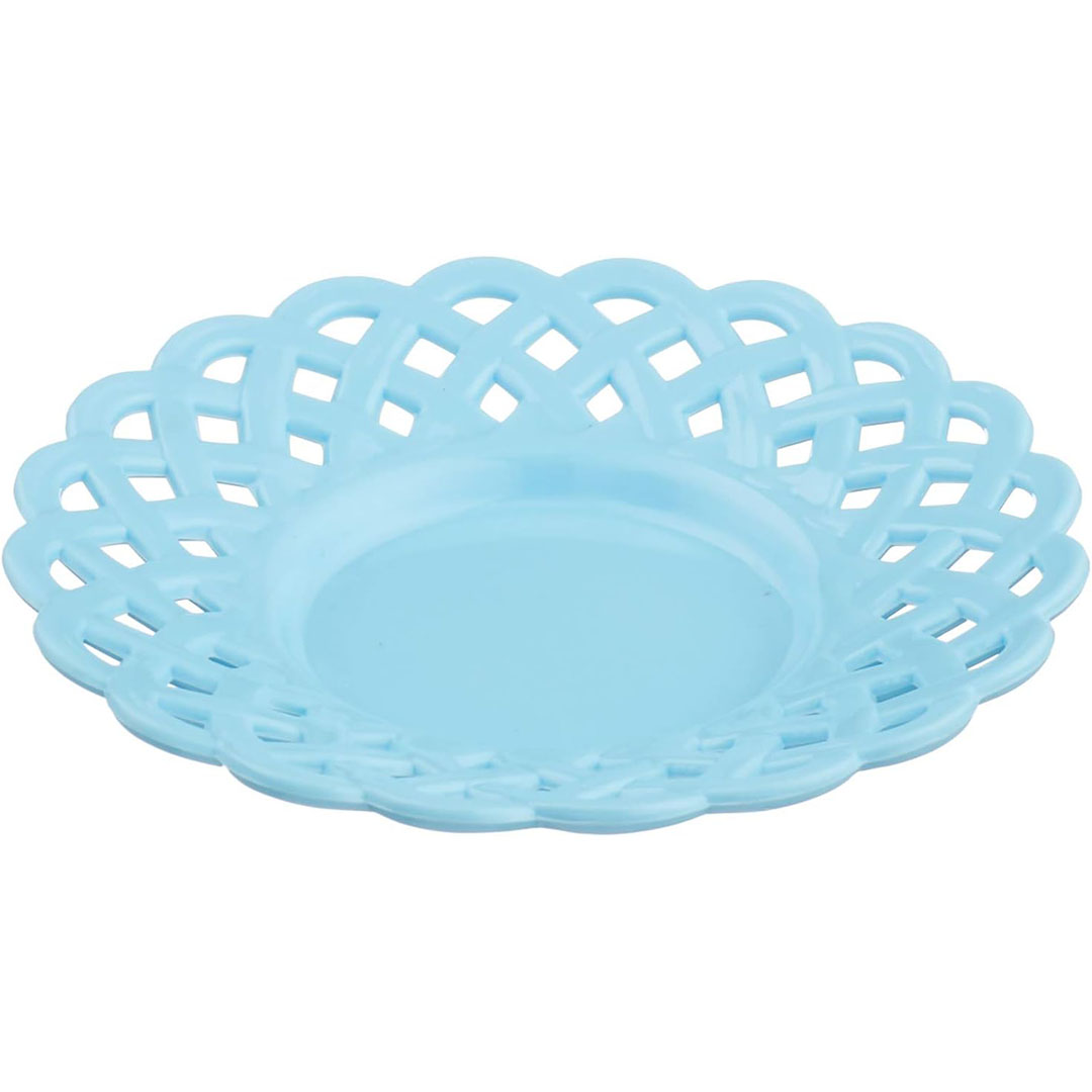 طبق كوب بلاستيك صغير 4 قطع - متعدد الالوان