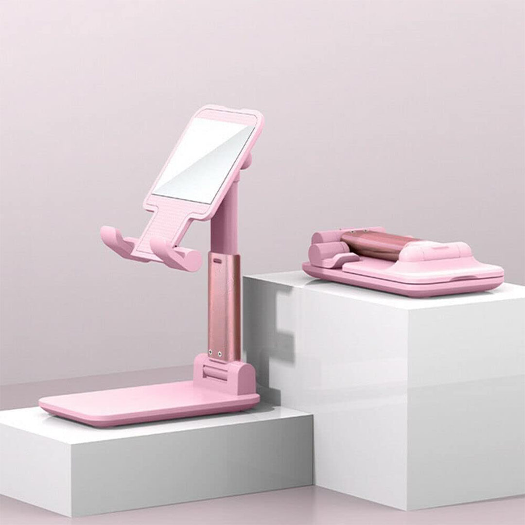 حامل موبايل قابل للتعديل - بينك