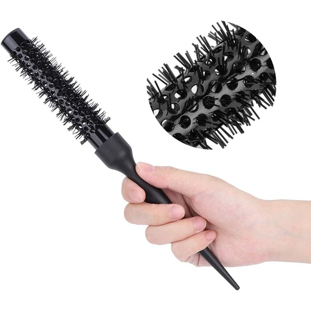 فرشاة شعر للتصفيف الأحترافي - مقاس 5 و مقاس 1 - اسود