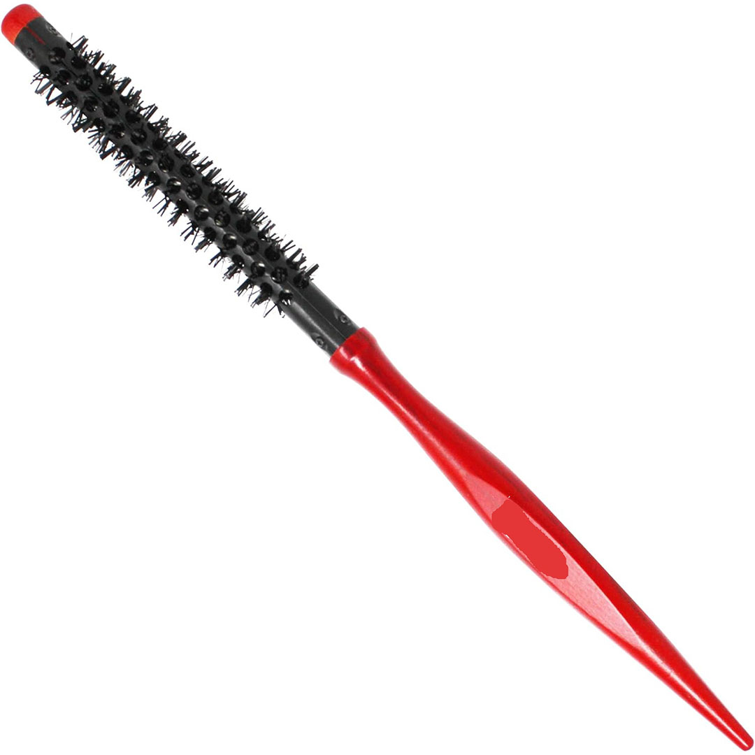 فرشاة شعر للتصفيف الأحترافي - مقاس 4 و مقاس 1 - احمر