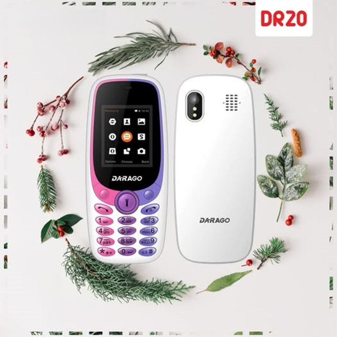 موبايل داراجو DR20 ثنائي الشريحة - أبيض