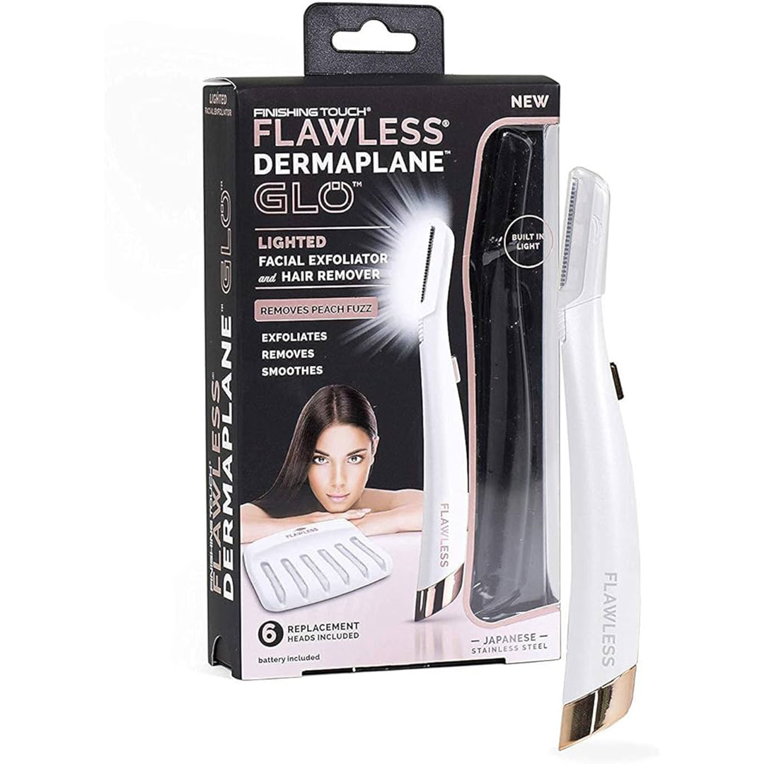 جهاز إزالة شعر الوجه فلولس ديرمابلان - أبيض/نحاسي