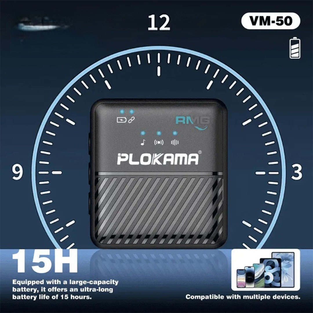 VM50 بلوكاما ميكروفون لاسلكي لافالير - أسود