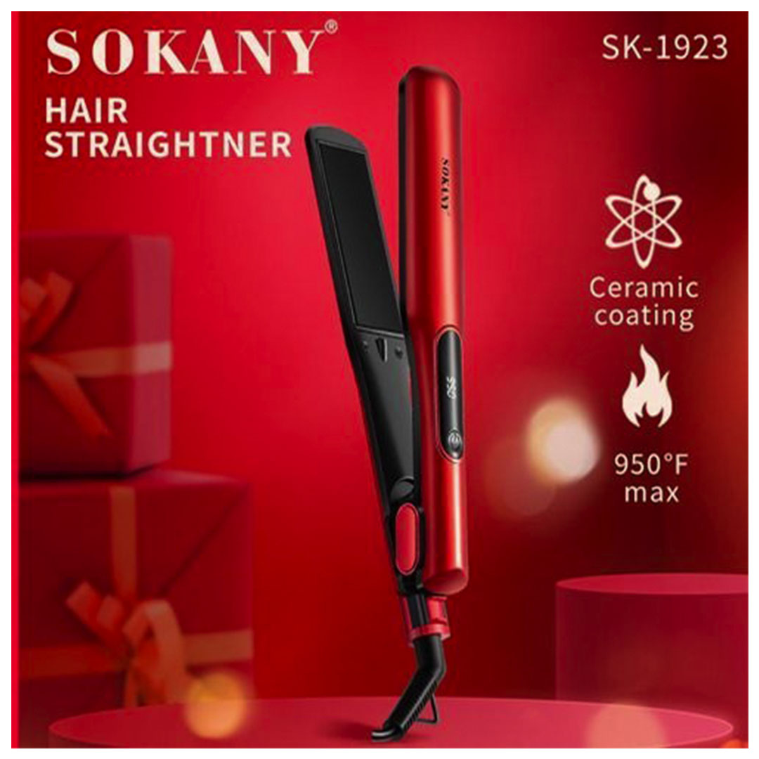 مكواة شعر سوكاني بدرجة حرارة 950 - أحمر - SK-1923