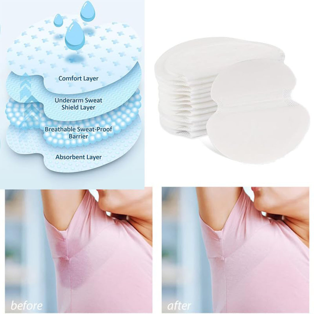 لصقات مضادة للتعرق للرجال والنساء - 12 قطعة