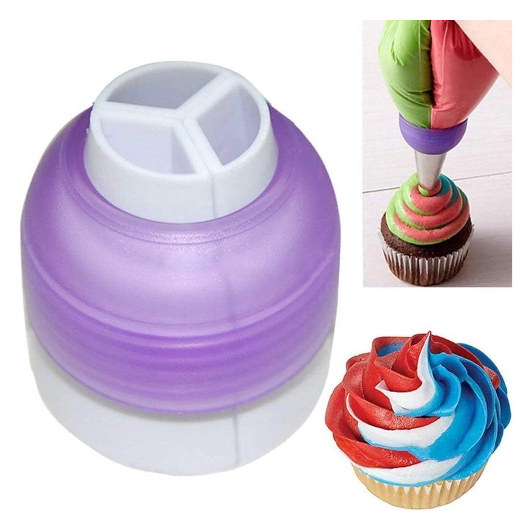 بلبلة تزيين كب كيك ثلاثية - 3قطع