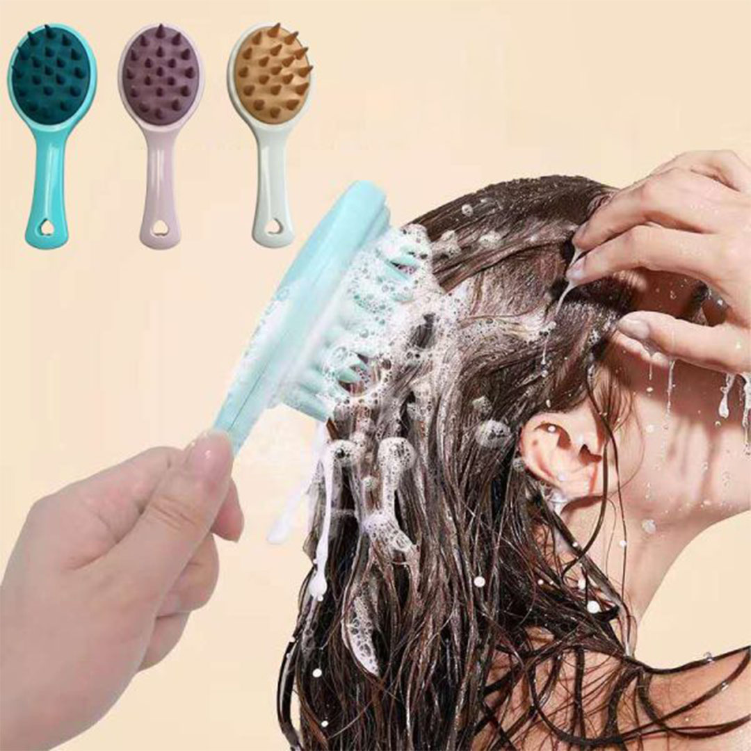 فرشاة شعر بوسادة هوائية ناعمة علي فروة الرأس