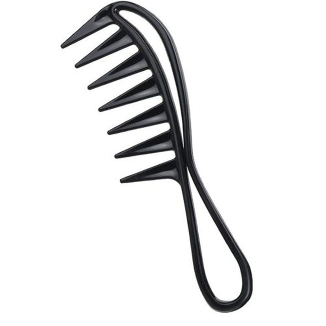 أمشاط للشعر بلاستيك - 2 قطعة - أسود