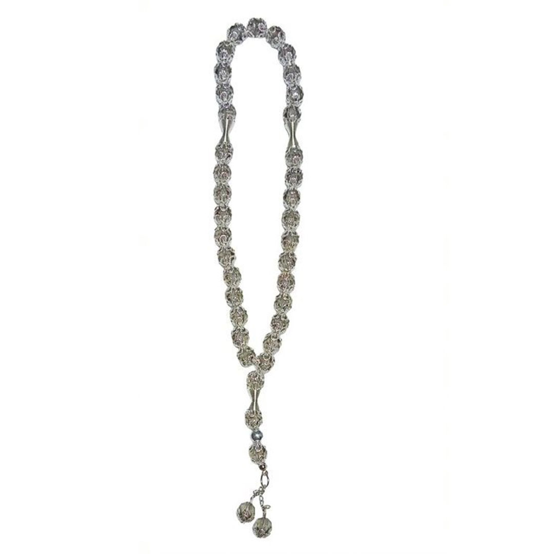 سبحة خرز - 33 حبة - فضي