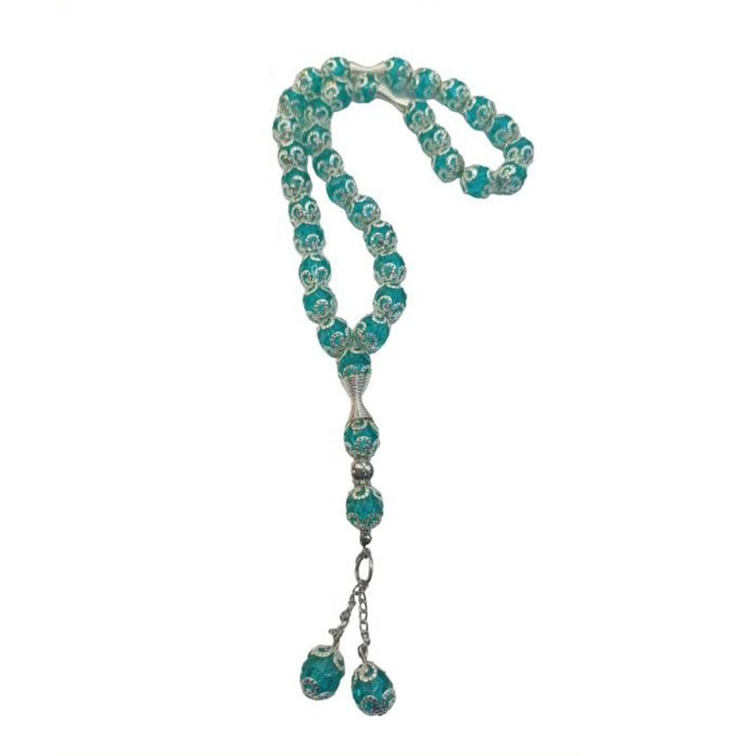 سبحة خرز - 33 حبة - أخضر فاتح