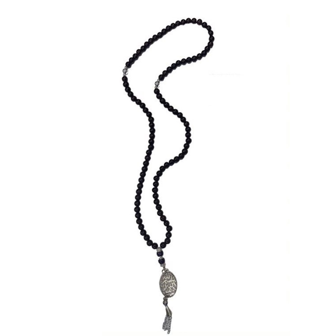 سبحة خرز - 99 حبة - بني غامق