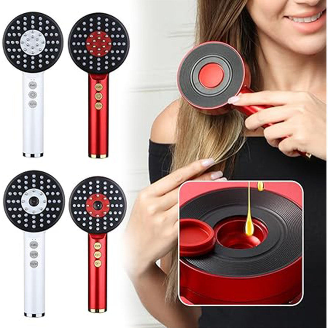 جهاز مساج فروة الرأس اللاسلكي  - أبيض