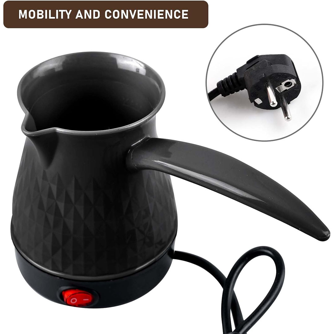 غلاية قهوة وشاي اوشن باور - 600 وات - أسود