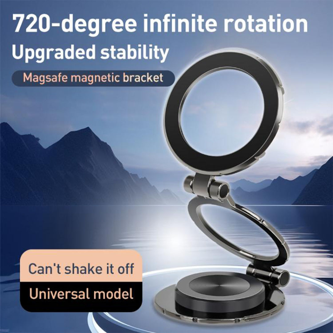 حامل هاتف السيارة G222 مغناطيسي معدني وقابل للطي